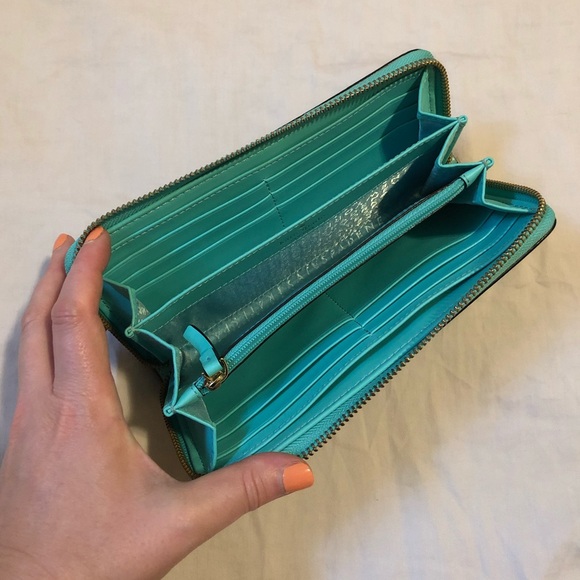 Kate spade turquoise wallet - Picture 5 of 10